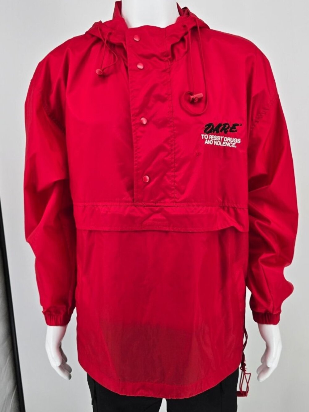 Vintage Y2K Holloway DARE To Resist Drugs and Violence Windbreaker Jacket (L)